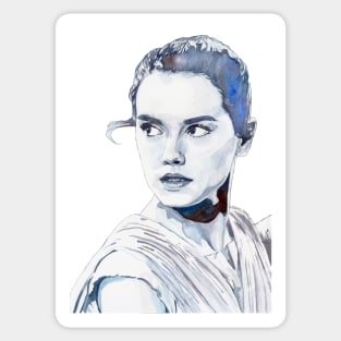 Daisy Ridley Watercolour Design Sticker